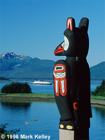 Totem Pole at Auke Recreation Area, Juneau, Alaska  – Image 2101