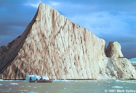 Raft by Iceberg, Alsek Bay, Glacier Bay National Park, Alaska  – Image 2230