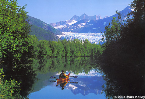 Kayaking, Moose Lake, Mendenhall Glacier, Juneau, Alaska  – Image 2260