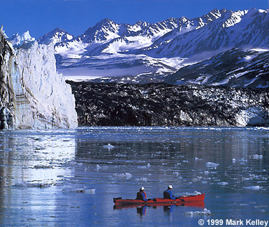 Kayakers, Margerie Glacier, Glacier Bay National Park, Alaska  – Image 2266