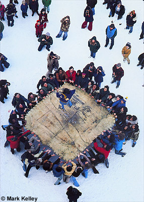 Eskimo Blanket Toss, University of Alaska-Fairbanks, Alaska  – Image 2343