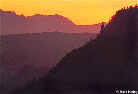 Sunset, Ridge Line of Mt. Juneau, Juneau, Alaska  – Image 2368