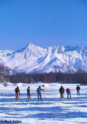 Ice Golfing, Wasilla Lake, Wasilla, Alaska  – Image 2399
