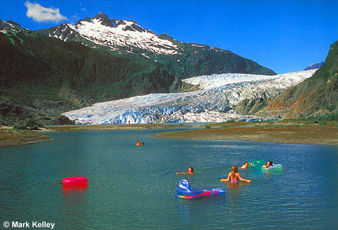 Swimming Alaska Style, Mendenhall Glacier, Juneau, Alaska  – Image 2473