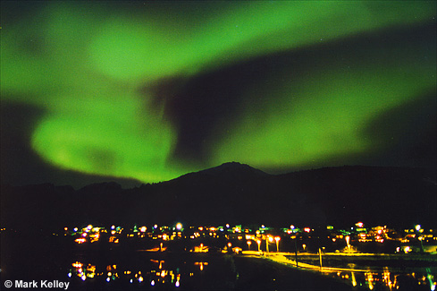 Northern Lights over Douglas, Juneau, Alaska  – Image 2484