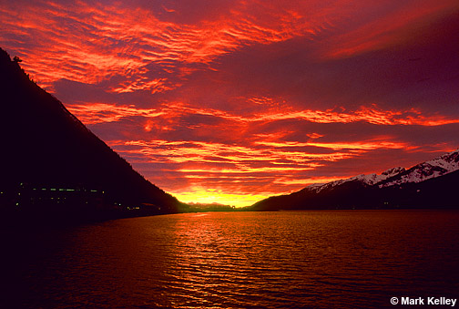 Sunrise, Gastineau Channel, Juneau, Alaska  – Image 2544