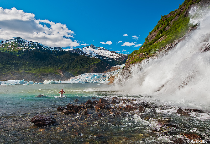 Nugget Falls, Mendenhall Glacier, Juneau, Alaska  – Image 2783
