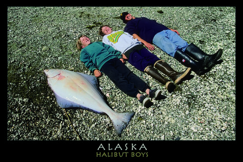 Halibut Boys - Alaska - Postcard PC123