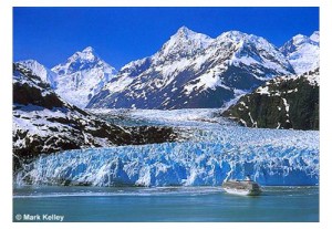 Margerie Glacier and Cruise Ship – Note Card 946
