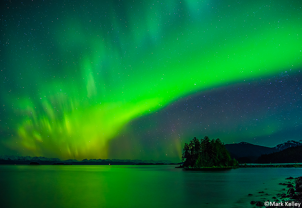 Northern Lights, Shrine of St. Therese, Juneau, Alaska – Image 2987