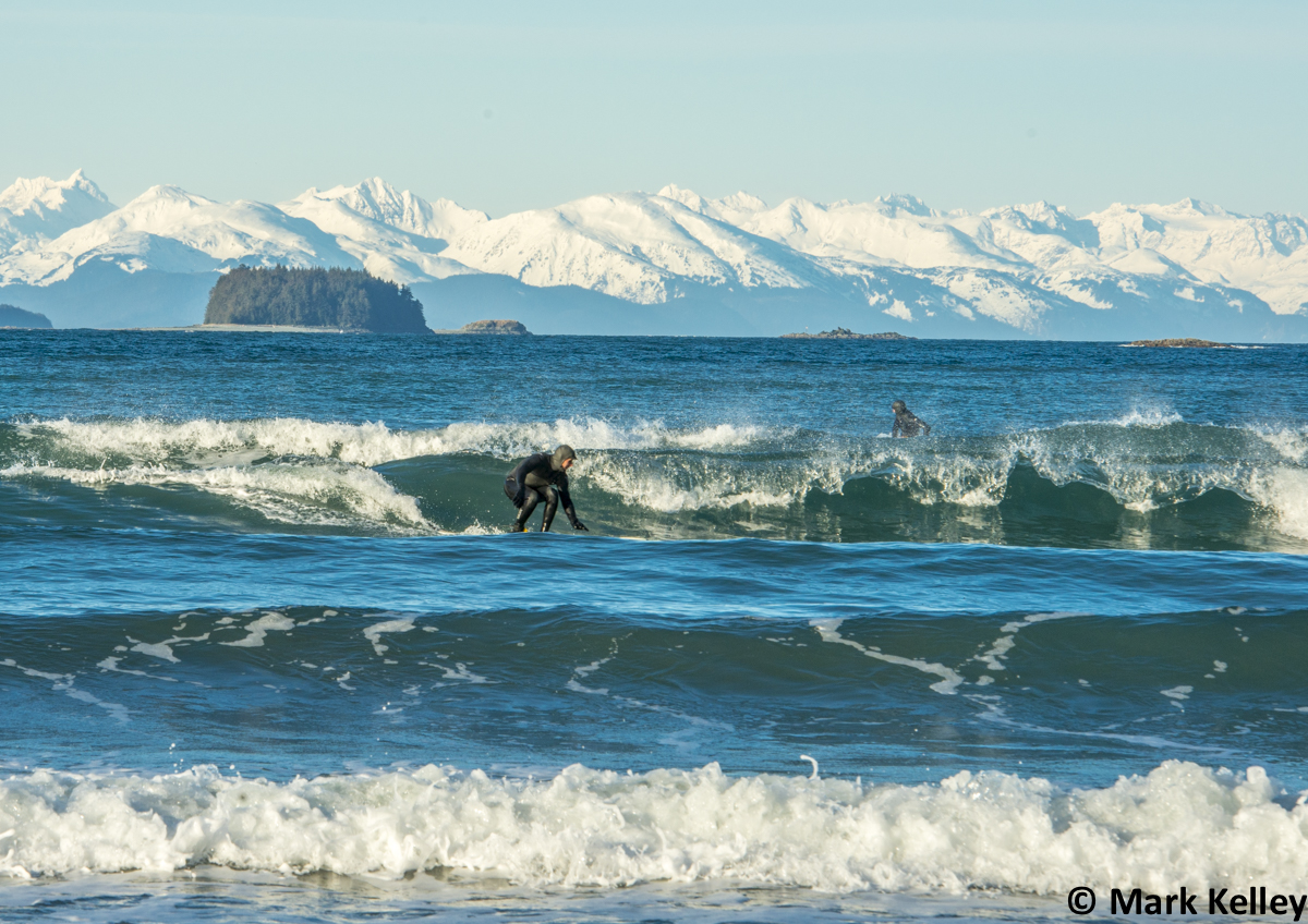 Surfing in Winter, Juneau, Alaska – Image 2991