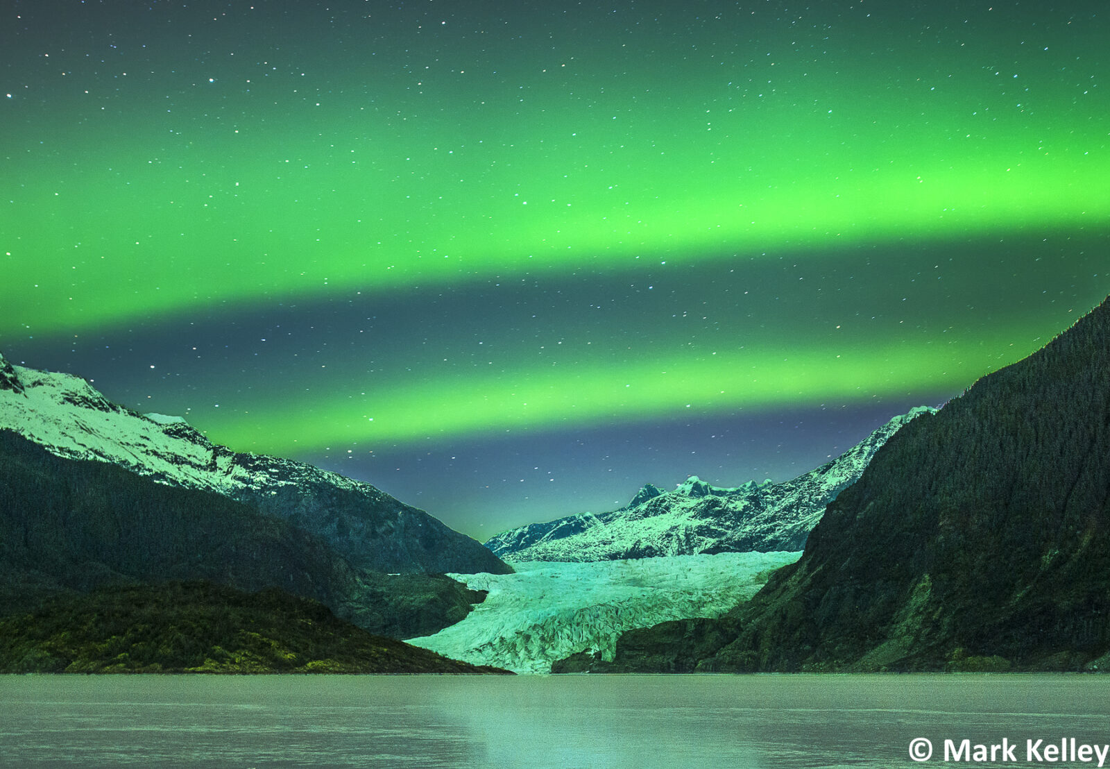 Northern Lights, Mendenhall Glacier, Alaska #3048