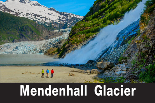 Mendenhall Nugget Falls - Magnet