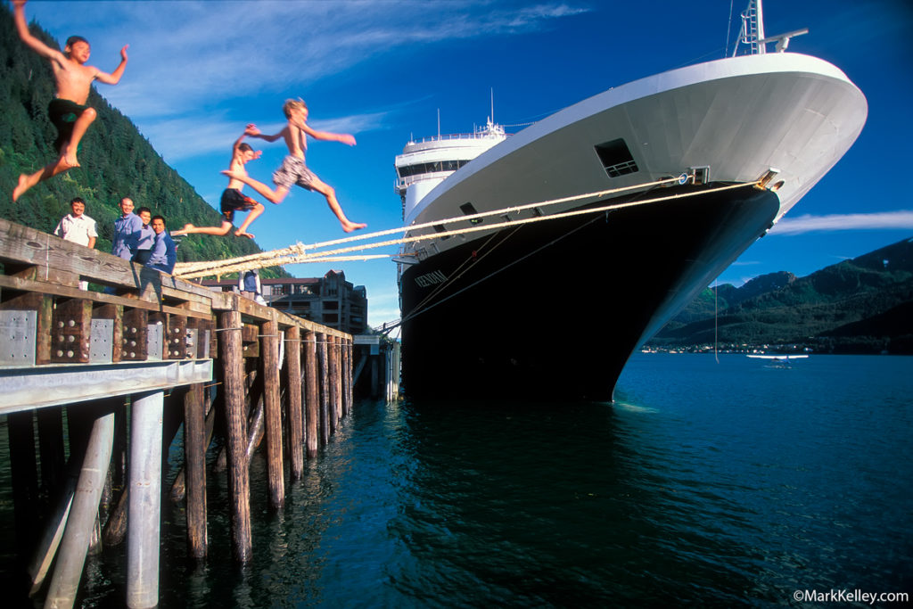 Dock Jump, Juneau, Alaska, #3354