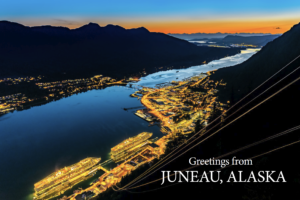 Juneau Sunset – Juneau, Alaska – Postcard PC2314