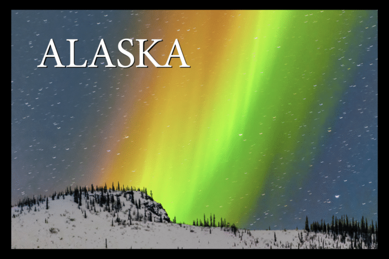 Aurora in Brooks Range - Postcard PC2321