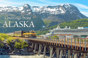Alaska Railroad -Whittier, Alaska -Postcard PC2326
